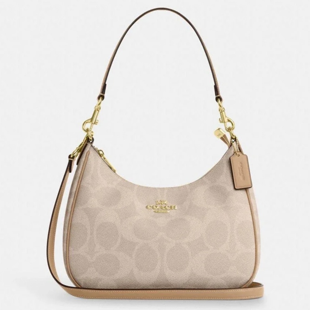 Coach Teri Hobo Bag In Blocked Signature Canvas PRICE FIRM
